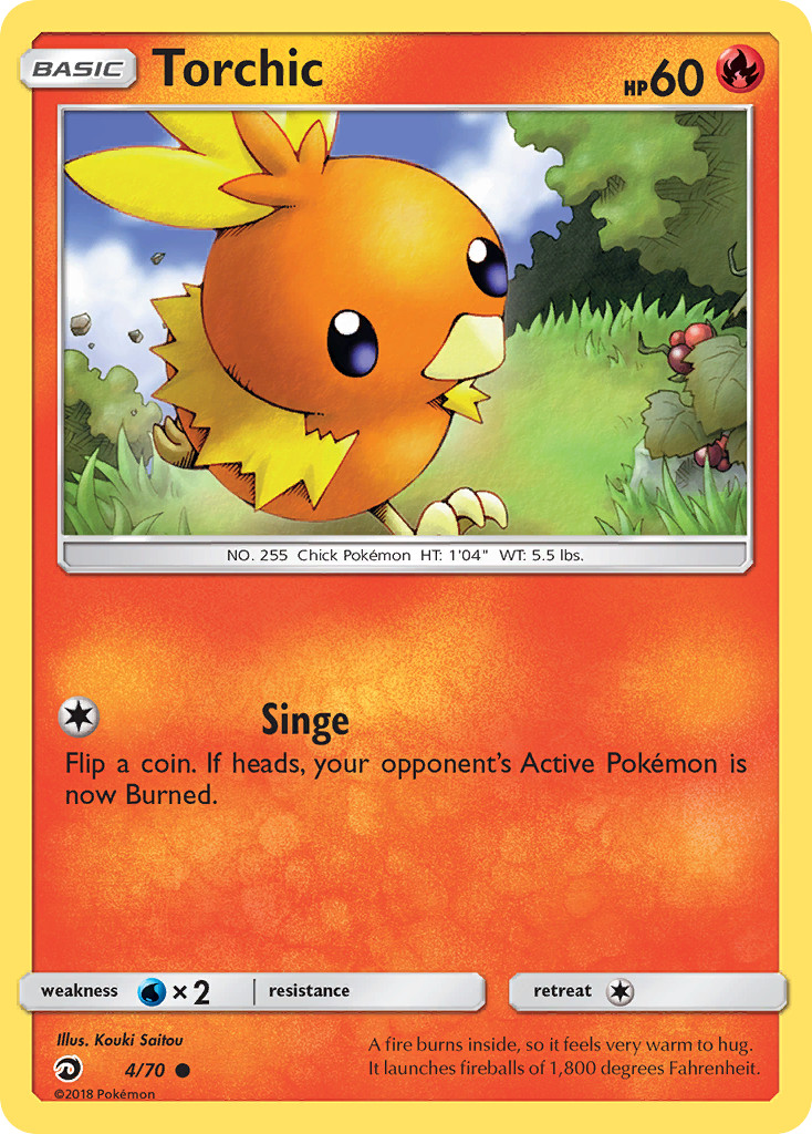Torchic 4/70 C Dragon Majesty Pokemon MP