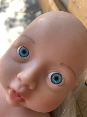 New Realistic Happy Doll Newborn 16'' Baby Silicone Lifelike Girl w/ access
