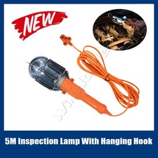 Inspection Lamp 240v Mains Light With Hanging Hook - 5m Lead - Camping Tent