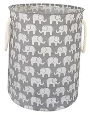 Laundry Basket Storage Bins Baby Nursery Hamper for Boys and Girls Toy elephant