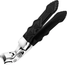 Pro Nail Clippers for Seniors with Thick Toenails - Long Handled Black 