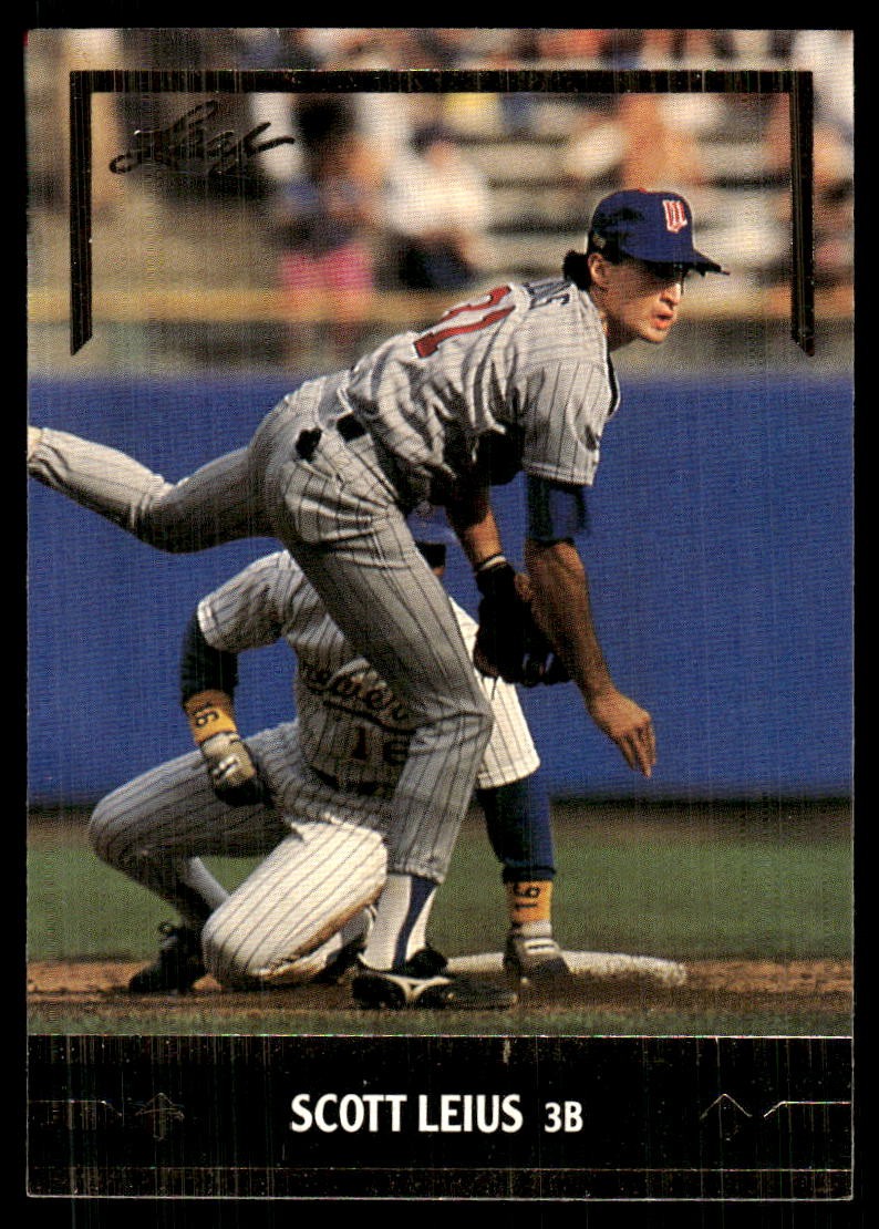 Scott Leius 1991 Leaf #265 Twins FREE SHIPPING StackedPacks