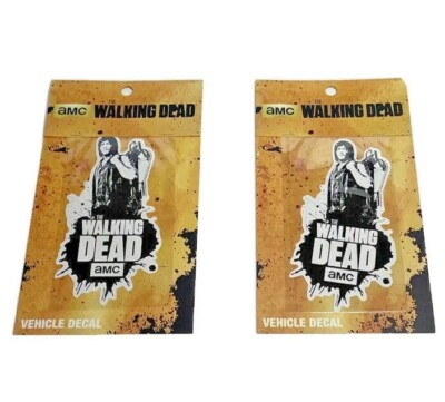 Walking Dead Daryl Dixon Zombie Decals X2 Window Truck Car Toolbox Window Fridge