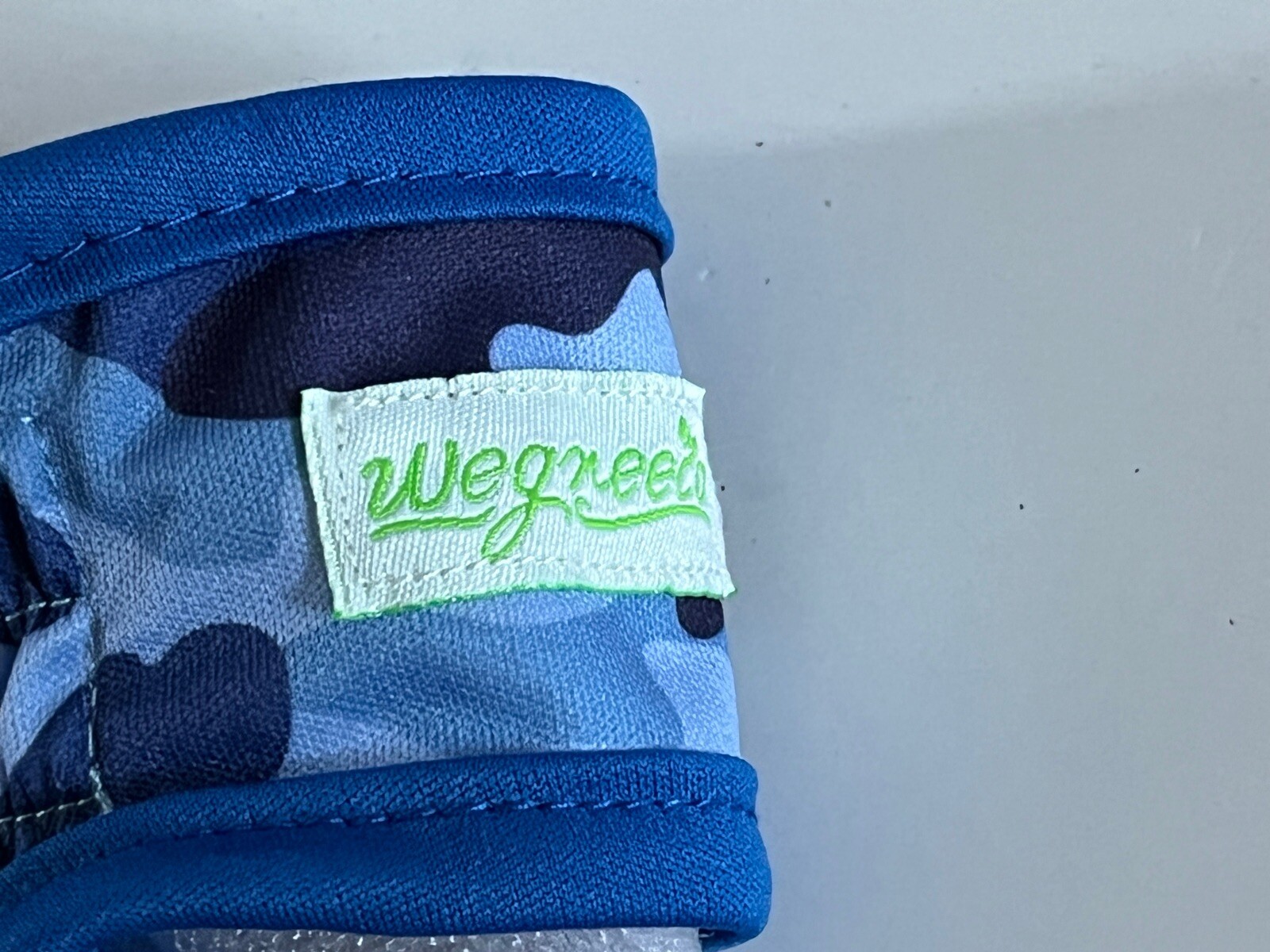 Wegreeco Washable Reusable Dog Diaper Large Adjustable Blue Camouflage Print