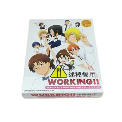 Anime DVD Working!! (Wagnaria) English Subbed Complete Season 1-3