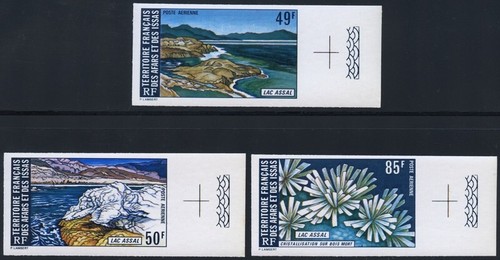 Afar und Issa Dschibuti 1974 Assal See Küste Landschaft 108-110 U Ungezähnt MNH