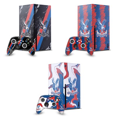 CRYSTAL PALACE FC LOGO ART KONSOLEN WICKELN UND CONTROLLER-HÄUTE XBOX SERIES X