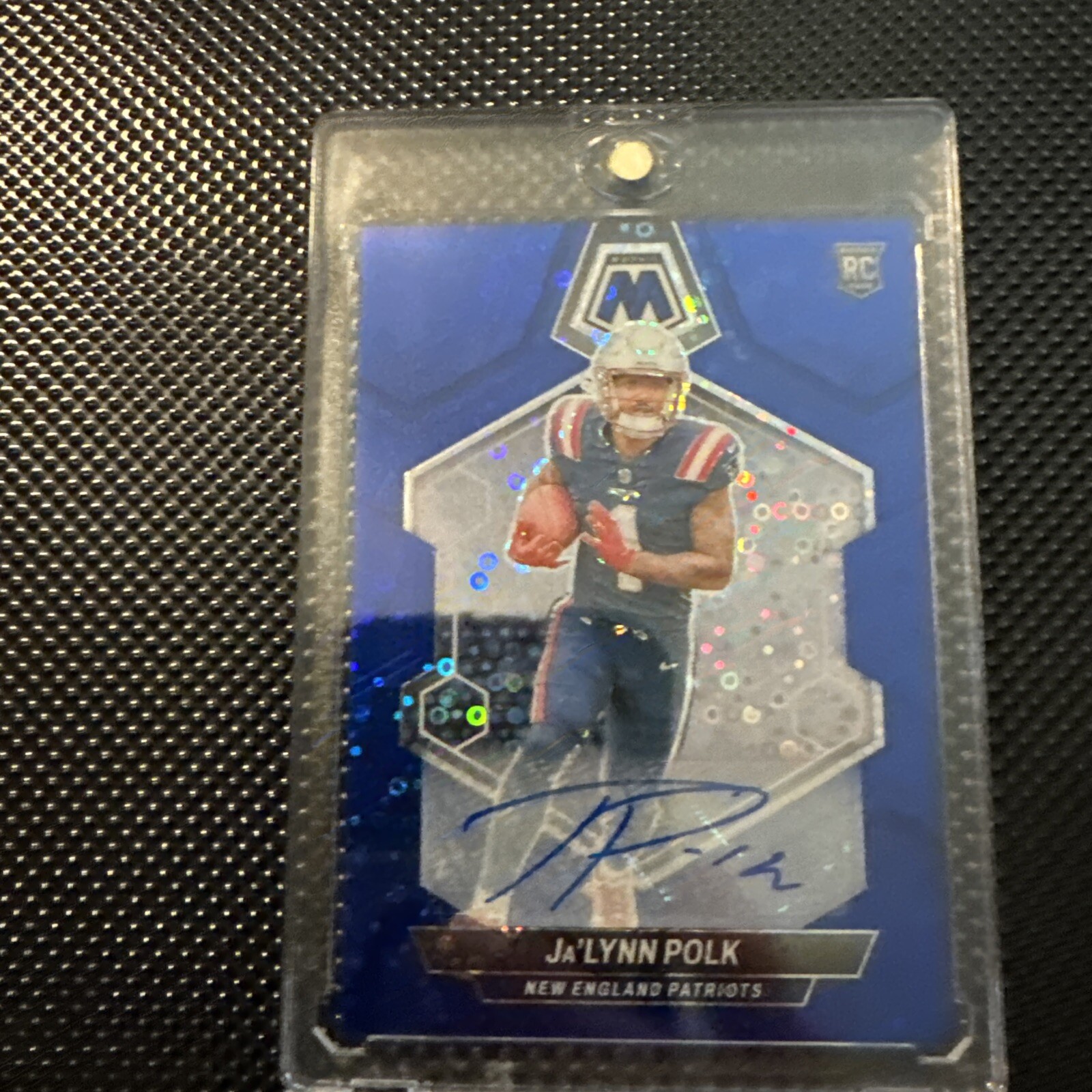 2024 Mosaic Ja’Lynn Polk Blue Mosaic Disco Rookie Auto NO HUDDLE