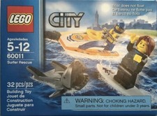 LEGO Set #60011 Coast Guard: Surfer Rescue From 2013 - 100% Complete (no box)
