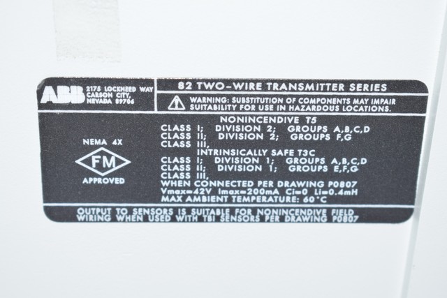 NEW ABB TB82 Conductivity Transmitter Converter Controller