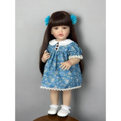 Full Body Reborn Baby Girl Doll Toy Lifelike 22 Inch Princess Toddler Art Bebe