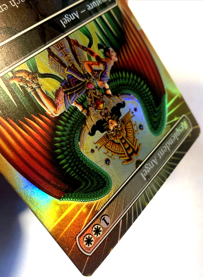 MTG Resplendent Angel BORDERLESS FOIL The Lost Caverns of Ixalan 0334 Foil - Image 4 of 4