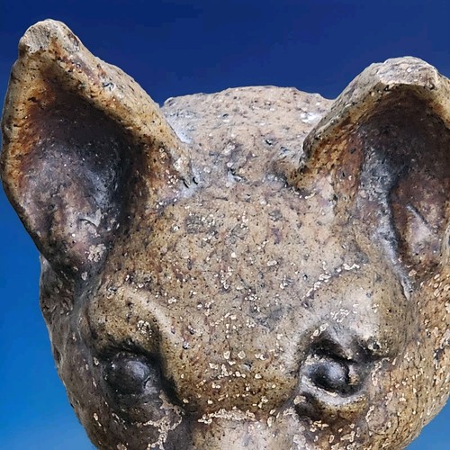 Vintage Hand Made Pottery Ceramic Fox Head. - Picture 4 of 7