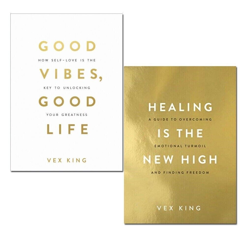 Healing Is the New High And Good Vibes, Good Life 2 Books Collection Set