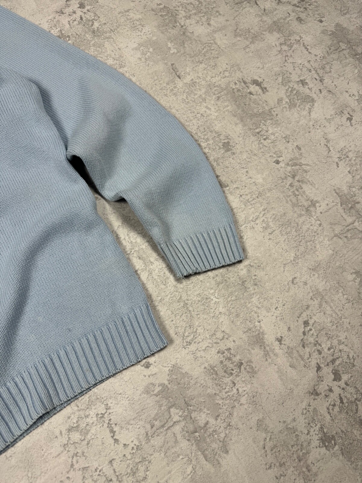 Maglione vintage Yves Saint Laurent Y2K a maglia blu taglia L