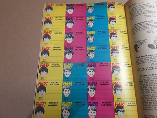 Vintage Teen Magazine Fave Vol 2 # 2 1968 The Monkeys Pin Ups Pop Culture Book - Foto 8 di 10