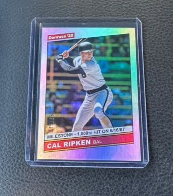 2020 Panini Donruss Cal Ripken Foil Parallel Career Stat Line 075/650