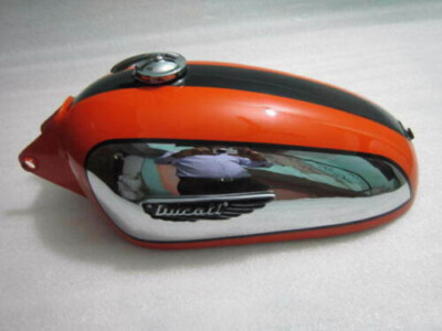 Fit For Ducati Scrambler 350CC Chrome And Painted Fuel Tank With Badges + Cap