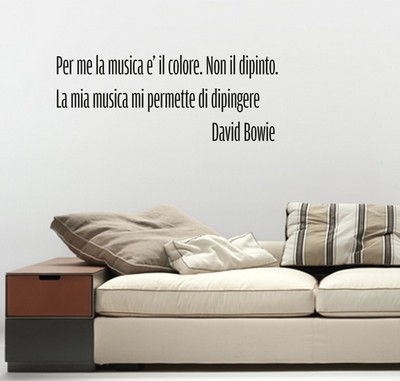 Wall Stickers Frase David Bowie Adesivo Murale Citazioni Frasi Musica Ebay