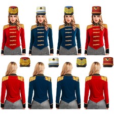 Womens Outerwear Marching Costume Victorian Jacket Outfits Uniform Ladies Coat