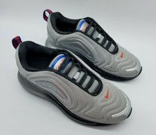 Nike Air Max 720 "Metalic Silver" GS Boy's Size 5Y Sneakers Gray Black
