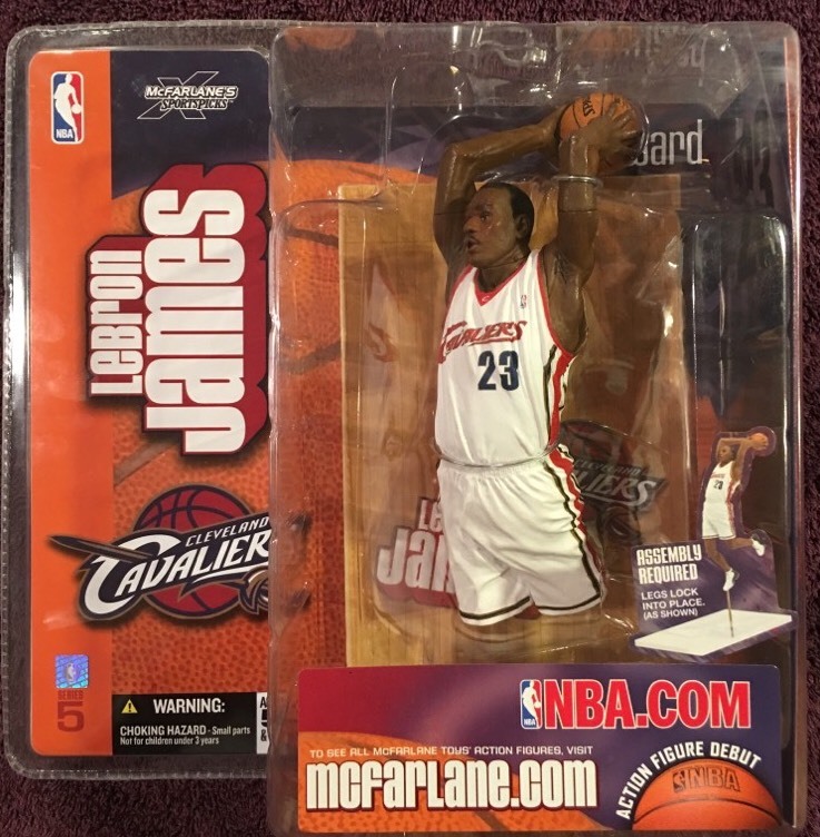 LeBron James Cleveland Cavaliers Debut Action Figure 2003 LeBron James Cleveland Cavaliers Debut Action Figure 2003