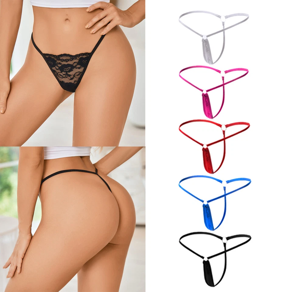 ETAOLINE 5 Pack Womens Micro G-String Micro Thongs Underwear Sexy Thong Knickers Panties