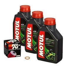 Yamaha FZ6 /Fazer, 04-06, RJ07; Motul 10w40 Öl; K&N Ölfilter Ölwechsel Motoröl