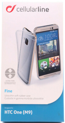 Schutz Hülle HTC One M9 Transparent Gummi Soft Cover Case Fine Cellularline 388