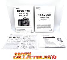 MINT 2014 Canon EOS 70D Instruction Owners Manual EOS 70D Book Inserts