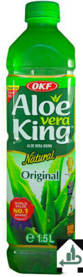 [ 1,5 L ] OKF Aloe Vera King Getränk mit 30% Aloe, Drink inkl. 0,25 EINWEG-Pfand
