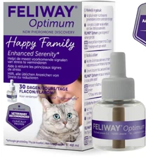 Feliway Optimum Cat Enhanced Pheromone Diffuser Refills 3 Pack EXP 2026
