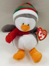 2006 TY Jingle Beanies Collection Icicles Holiday Penguin MINI