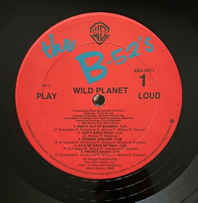 Vtg 1980 THE B-52's Album WILD PLANET Record 1ST PRESSING OG VINYL
