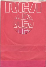 Lot of 4 - 1980'S RCA RECORDS RED/WHITE 7" 45RPM Original Record Company Sleeves