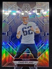 2023 Panini Mosaic Rookies Chad Ryland RC Rookie Card Silver Prizm #297. rookie card picture