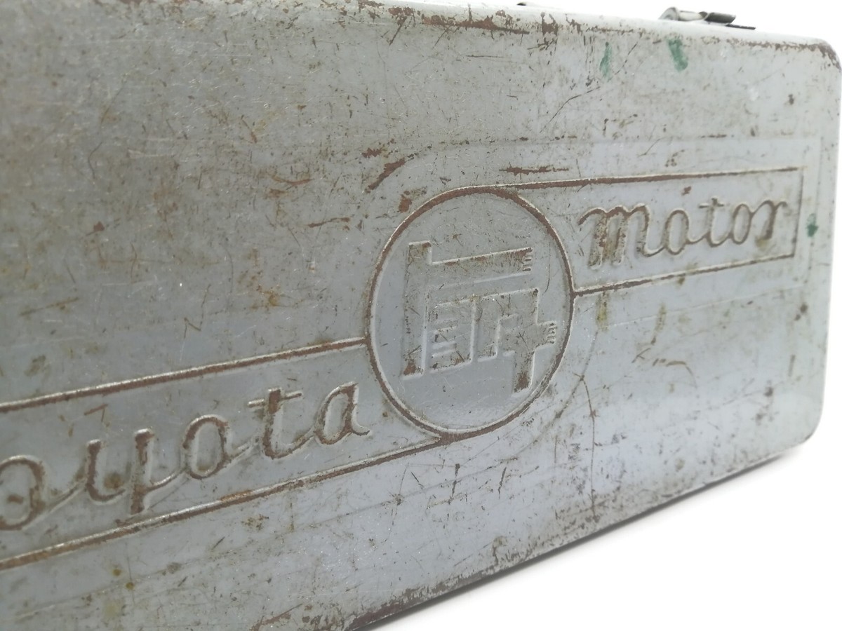 TOYOTA Motor Vintage Tool Box Small motor Land cruiser old logo 13