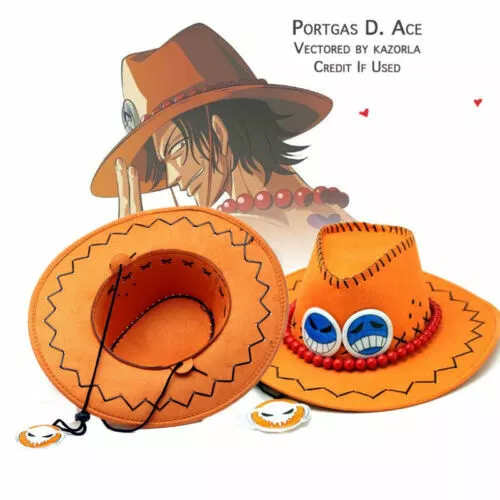 ONE PIECE Luffy Ace Straw Hat Anime Character Cosplay Props Cowboy Hat  Straw Hat Sunscreen Sun Hat Flat Cap Cartoon Costume Gift