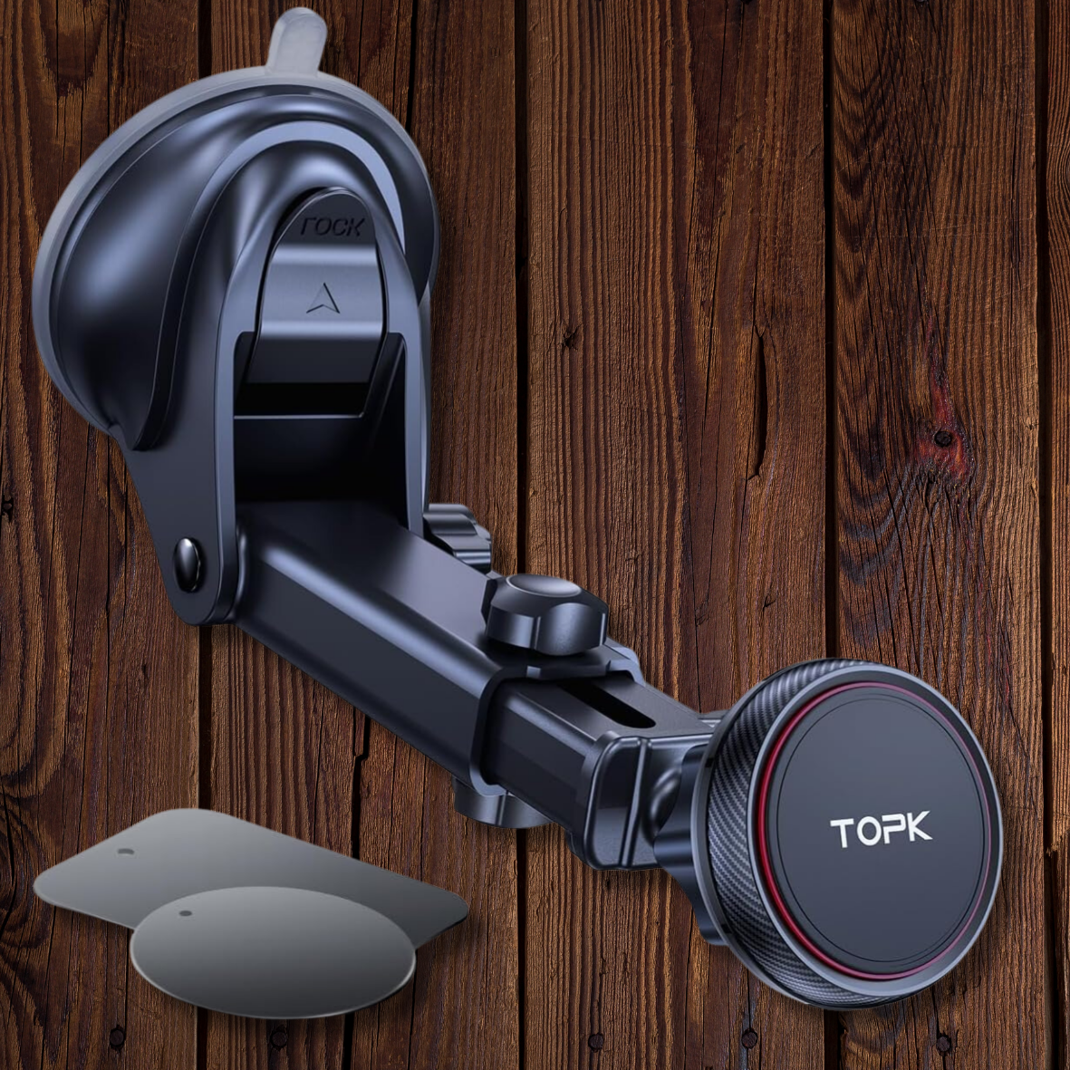 TOPK Magnetic Car Phone Mount for Windshield Dashboard Hands-Free Secure Grip-image