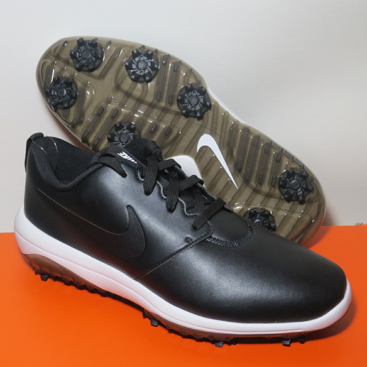 Nike Roshe G Tour Golf Shoes Mens Size 8 Wide Black White AR5579-001 Excellent Nike Roshe G Tour Golf Shoes Mens Size 8 Wide Black White  main image 4