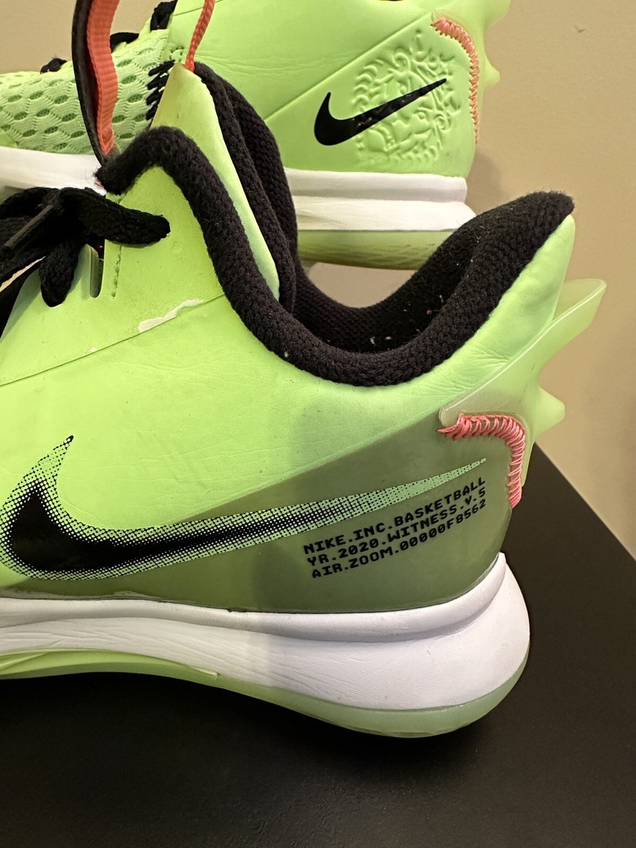 Nike LeBron Witness 5 Vivid Green Basketball Shoes Men\'s Size 7.5‎ CQ9380 300 Nike LeBron Witness 5 Grinch Basketball Sneakers CQ9380-300  main image 4