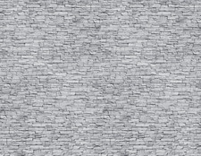 HO Scale Stone Model Train Scenery Sheets  5 Seamless 8.5x11 Gray