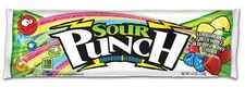 Sour Punch Straws Rainbow Sugar Candy Lot (4.5 Ounce, 24 Per Case)