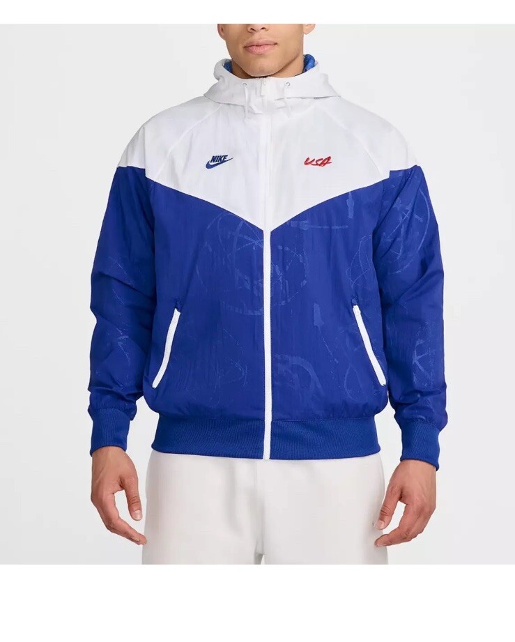 Nike Team USA Windrunner Men 2XL Breaking Woven Jacket x