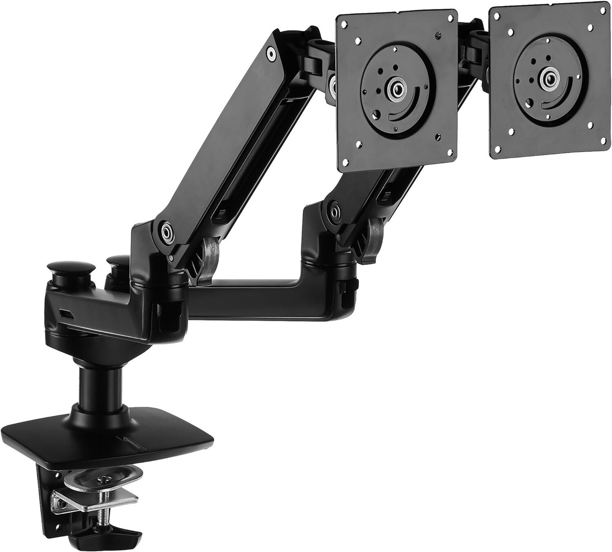 amazon basic モニターアーム デュアル　ergotron LX Amazon.com: Ergotron – LX Vertical Stacking Dual Monitor Arm, VESA