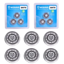 3/6pcs SH70/71 Replacement Heads Blades Compatible with Philips Norelco S7000