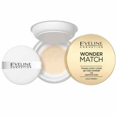Eveline Wonder Match Translucent Loose Setting Powder with Amethyst Dust 6g