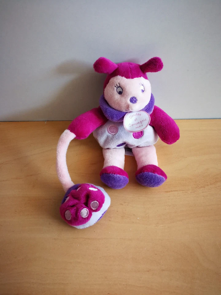 Doudou Coccinelle doudou et compagnie mauve rose violet - Photo 1/1