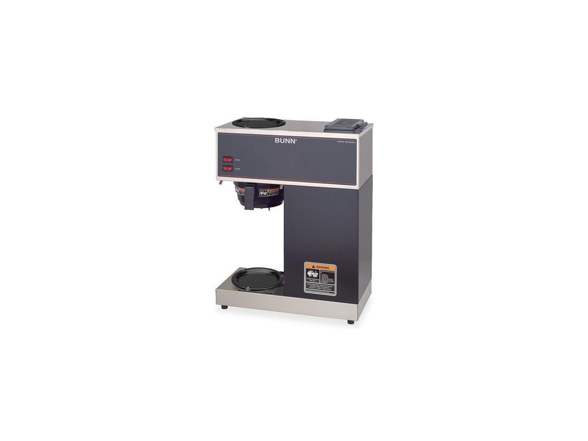 Bunn VPR Commercial 12 Cup Pourover Coffee Brewer with 2 Warmers Black