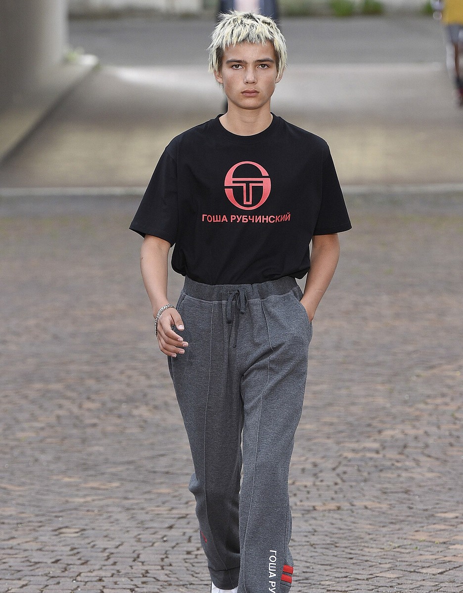 NEW S/S 2017 Gosha Rubchinskiy x Sergio Tacchini Logo Tee | eBay